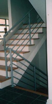 contemporary pipe railing