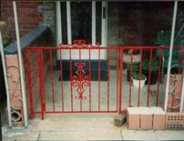 porch gate with side rail